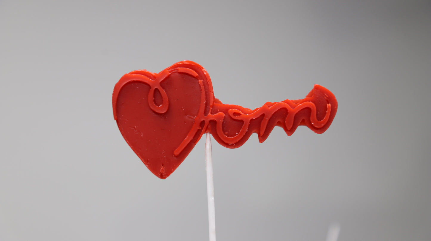 Heart Mom Candle Banner