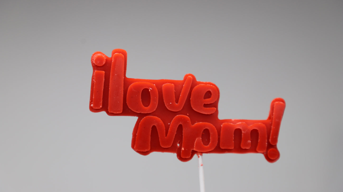 I Love Mom Candle Banner