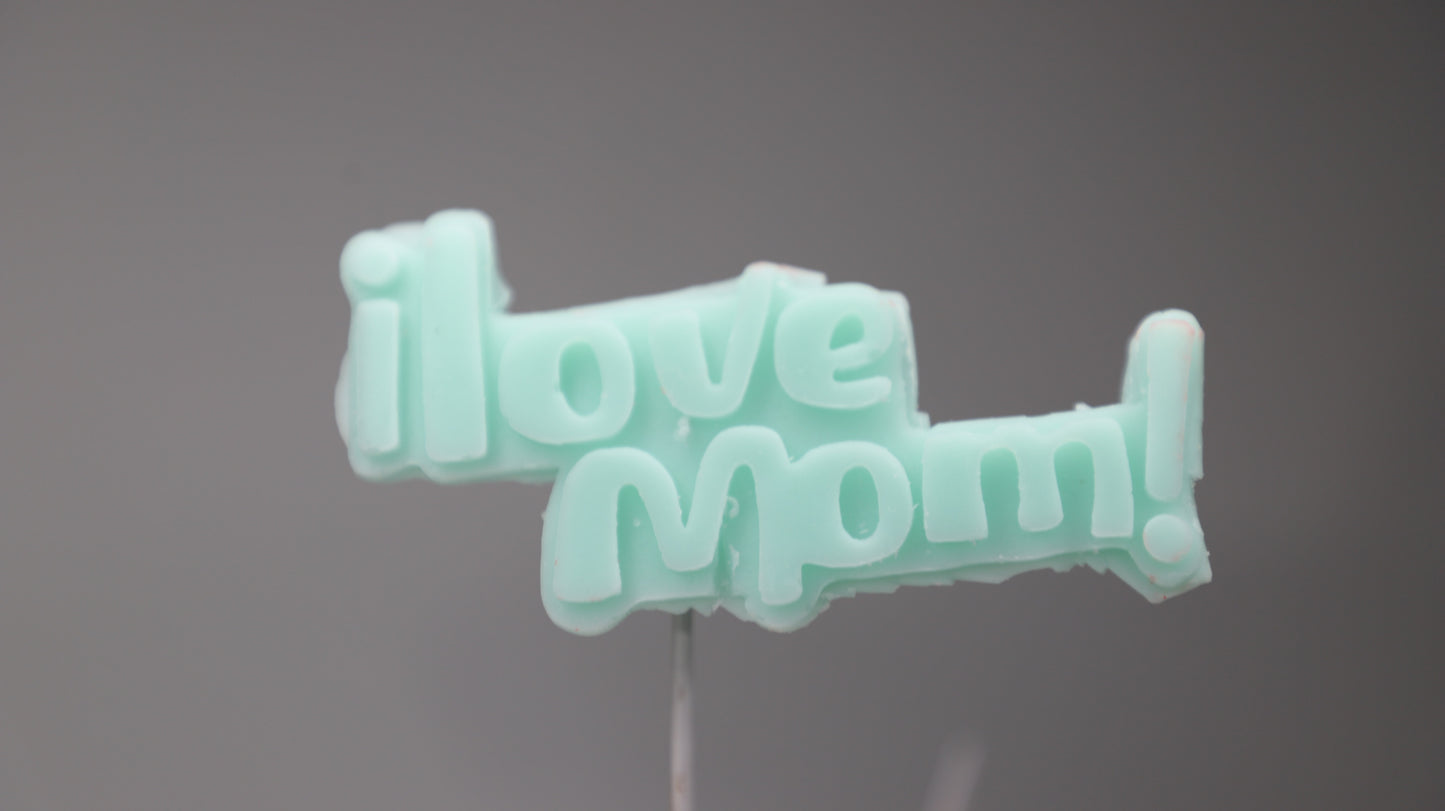 I Love Mom Candle Banner